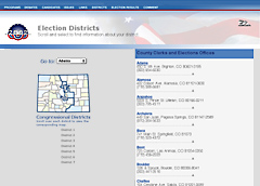 Colorado Campaign: Election Districts, Skoubo Graphics